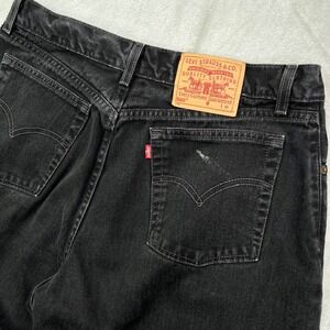 Vintage Levis 560 Jeans Womens 16 MIS Black Loose Fit Straight Leg Western Denim